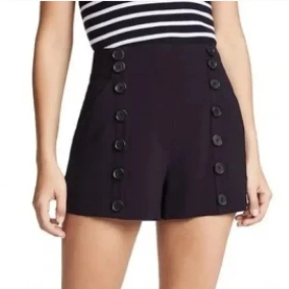 A.L.C. Isaac Sailor Shorts – Black – Size 4 – NWT